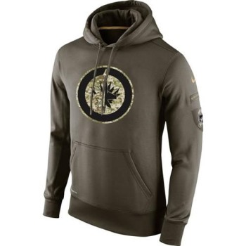 Men's Winnipeg Jets Salute To Service NHL Hoodie Men's Winnipeg Jets Salute To Service NHL Hoodie