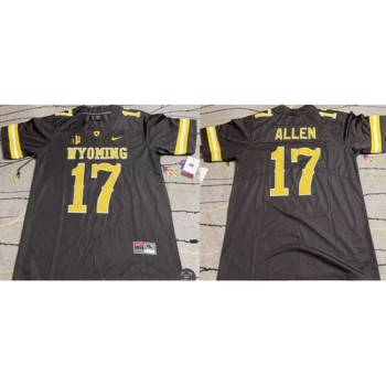 Men's Wyoming Cowboys #17 Josh Allen Brown Stitched College Football Jersey Men's Wyoming Cowboys #17 Josh Allen Brown Stitched College Football Jersey