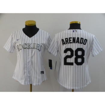 Men's Colorado Rockies #28 Nolan Arenado White 2020 Cool Base Stitched MLB Jersey Men's Colorado Rockies #28 Nolan Arenado White 2020 Cool Base Stitched MLB Jersey
