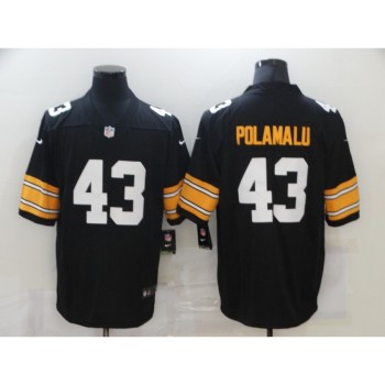 Men's Pittsburgh Steelers #43 Troy Polamalu Black Stitched Jersey Men's Pittsburgh Steelers #43 Troy Polamalu Black Stitched Jersey