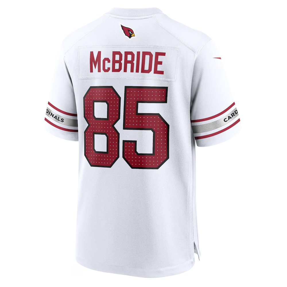 Men's Arizona Cardinals #85 Trey McBride White Game Jersey