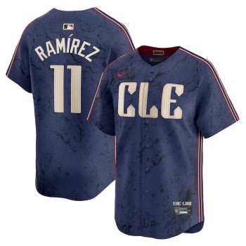 Men's Cleveland Guardians #11 Jose Ramirez Navy 2024 City Connect Limited Jersey Men's Cleveland Guardians #11 Jose Ramirez Navy 2024 City Connect Limited Jersey