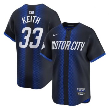 Men's Detroit Tigers #33 Colt Keith 2024 Navy City Connect Cool Base Limited Stitched Jersey Men's Detroit Tigers #33 Colt Keith 2024 Navy City Connect Cool Base Limited Stitched Jersey