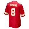 Men's Kansas City Chiefs #8 DeAndre Hopkins Red Super Bowl LIX Game Player Jersey