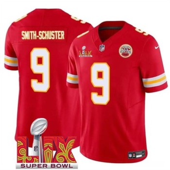 Men's Kansas City Chiefs #9 JuJu Smith-Schuster Red 2025 Super Bowl LIX Patch F.U.S.E. Vapor Limited Stitched Football Jersey Men's Kansas City Chiefs #9 JuJu Smith-Schuster Red 2025 Super Bowl LIX Patch F.U.S.E. Vapor Limited Stitched Football Jersey