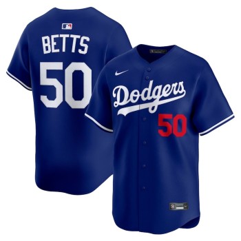 Men's Los Angeles Dodgers #50 Mookie Betts Royal Alternate Limited Player Jersey Men's Los Angeles Dodgers #50 Mookie Betts Royal Alternate Limited Player Jersey