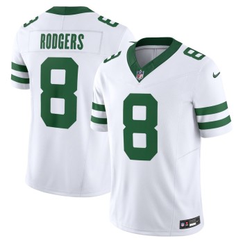 Men's New York Jets Aaron Rodgers Legacy White Vapor F.U.S.E. Limited Jersey Men's New York Jets Aaron Rodgers Legacy White Vapor F.U.S.E. Limited Jersey
