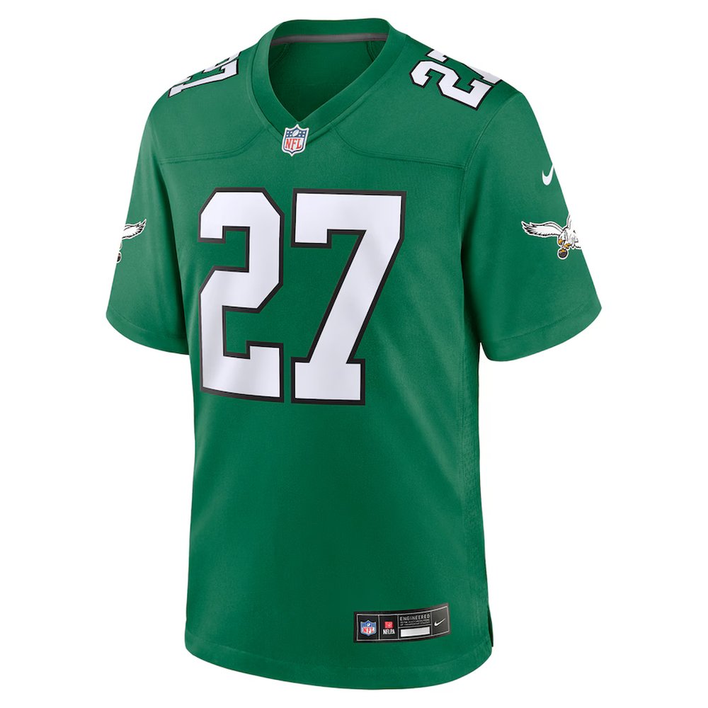 Men's #27 Quinyon Mitchell Kelly Green Philadelphia Eagles Alternate Game Jersey Men's #27 Quinyon Mitchell Kelly Green Philadelphia Eagles Alternate Game Jersey