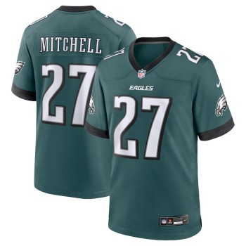 Men's #27 Quinyon Mitchell Midnight Green Philadelphia Eagles Player Game Jersey Men's #27 Quinyon Mitchell Midnight Green Philadelphia Eagles Player Game Jersey