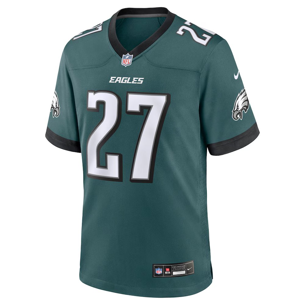 Men's #27 Quinyon Mitchell Midnight Green Philadelphia Eagles Player Game Jersey Men's #27 Quinyon Mitchell Midnight Green Philadelphia Eagles Player Game Jersey