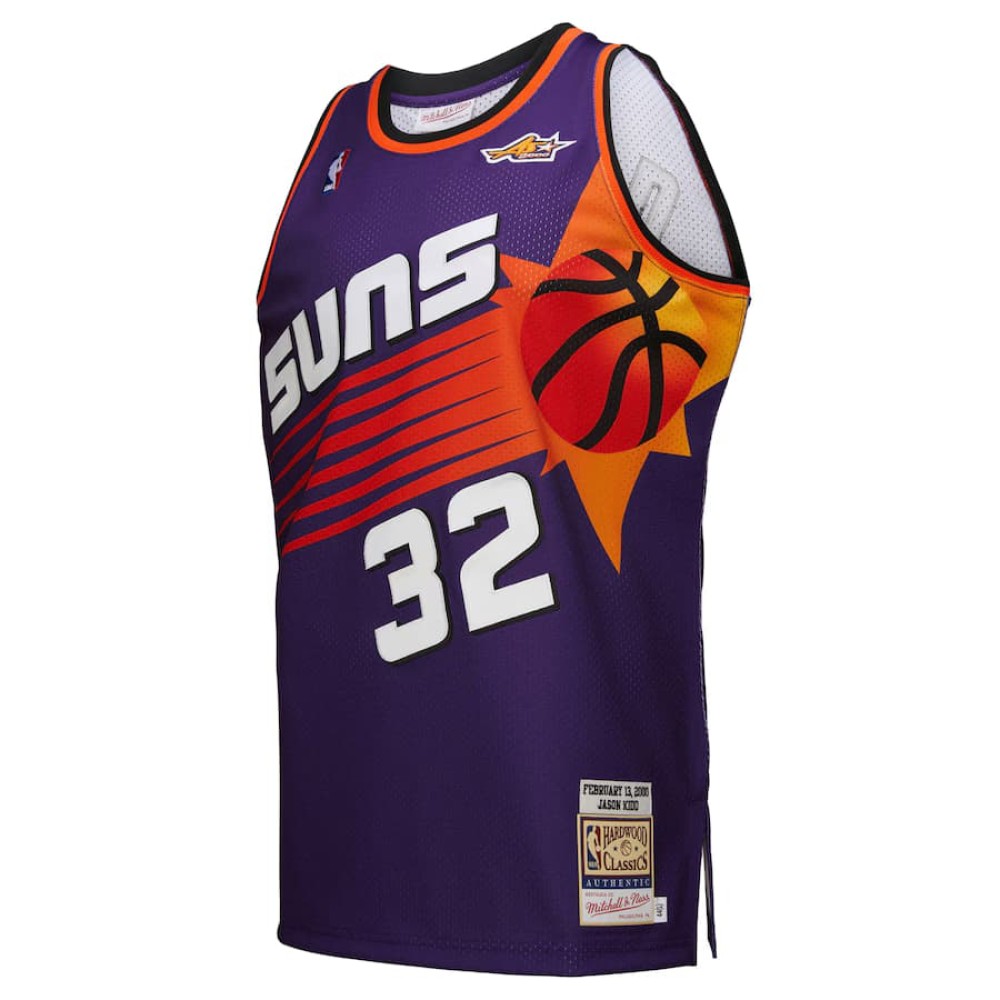 Men's Phoenix Suns #32 Jason Kidd Purple 2000 NBA All-Star Game Authentic Jersey