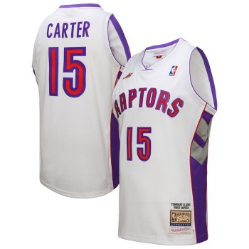 Men's Toronto Raptors #15 Vince Carter White 2000 NBA All-Star Game Authentic Jersey Men's Toronto Raptors #15 Vince Carter White 2000 NBA All-Star Game Authentic Jersey
