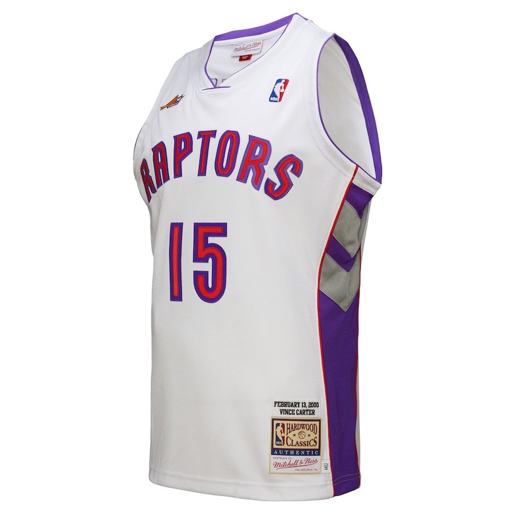 Men's Toronto Raptors #15 Vince Carter White 2000 NBA All-Star Game Authentic Jersey