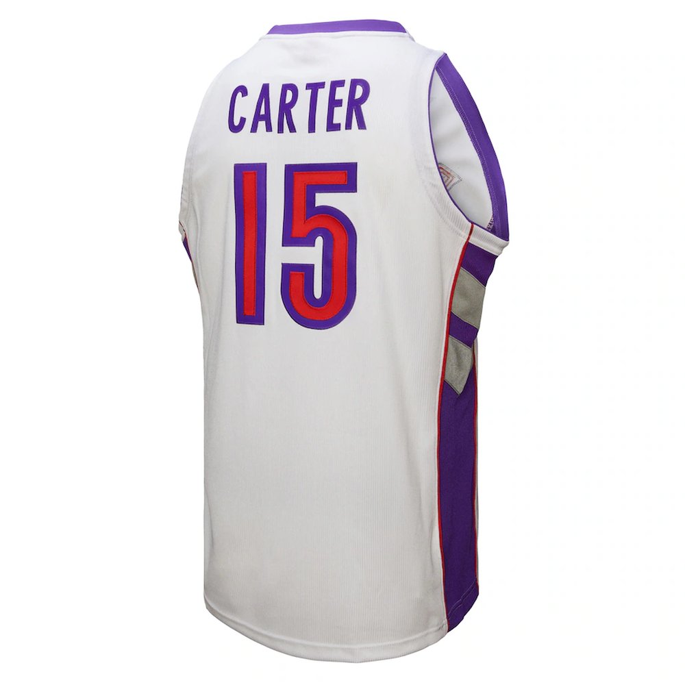 Men's Toronto Raptors #15 Vince Carter White 2000 NBA All-Star Game Authentic Jersey