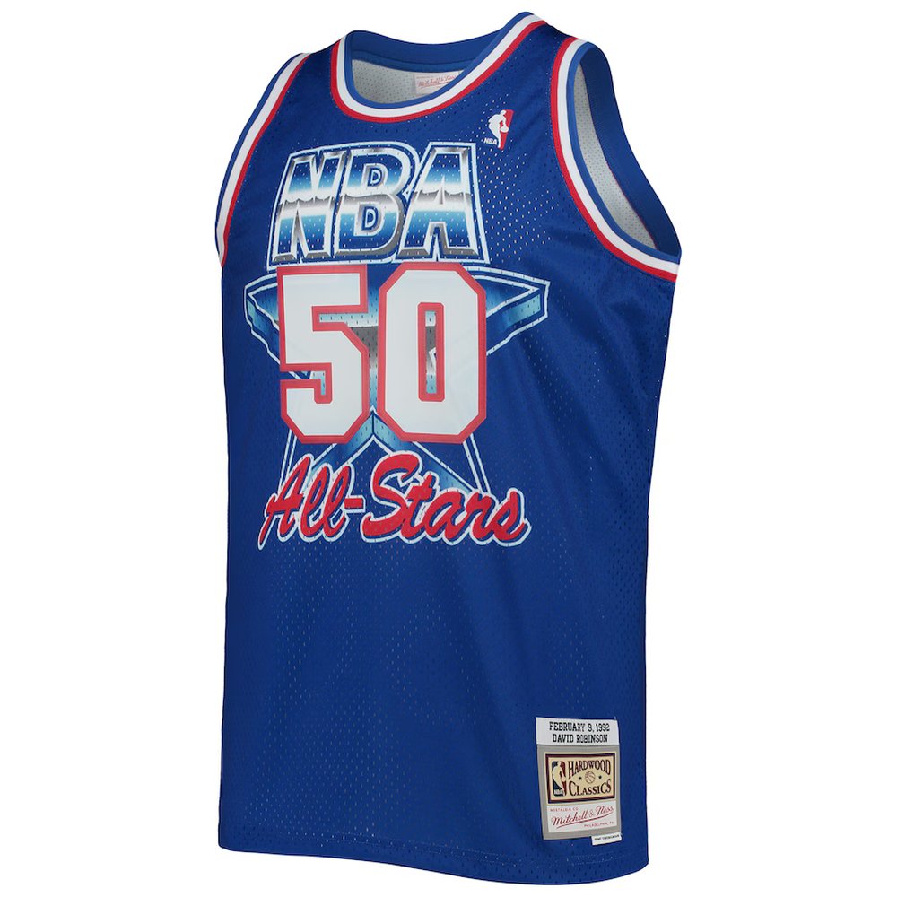 Men's Western Conference #50 David Robinson Royal Hardwood Classics 1992 NBA All-Star Game Swingman Jersey