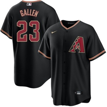 Men's Arizona Diamondbacks #23 Zac Gallen Black Base Stitched Baseball Jersey Men's Arizona Diamondbacks #23 Zac Gallen Black Base Stitched Baseball Jersey