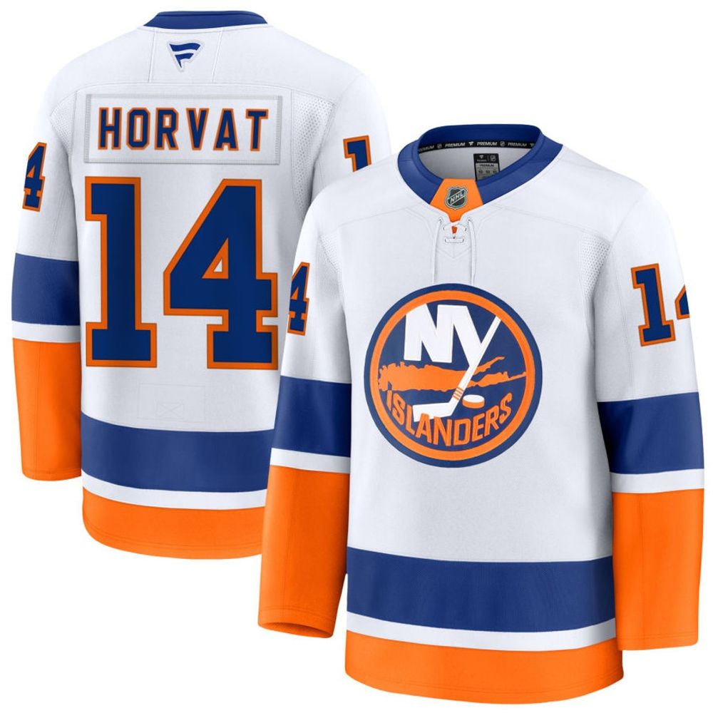 Youth New York Islanders #14 Bo Horvat White Away Jersey