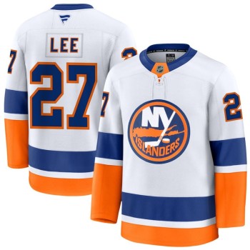 Youth New York Islanders #27 Anders Lee White Away Jersey