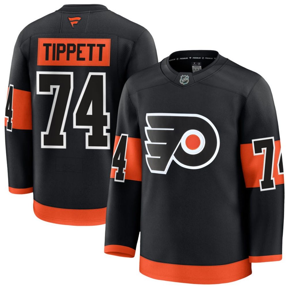 Youth Philadelphia Flyers #74 Owen Tippett Black Alternate Jersey
