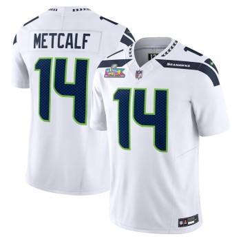 Men's Seattle Seahawks #14 Sam Darnold White Super Bowl LX Vapor F.U.S.E. Limited Stitched Jersey