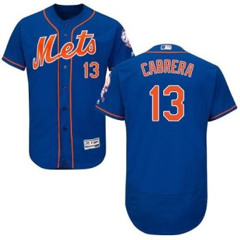 Mets #13 Asdrubal Cabrera Blue Flexbase Authentic Collection Stitched MLB Jersey Mets #13 Asdrubal Cabrera Blue Flexbase Authentic Collection Stitched MLB Jersey