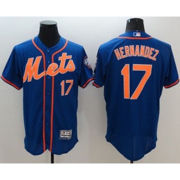 Mets #17 Keith Hernandez Blue Flexbase Authentic Collection Stitched Jersey Mets #17 Keith Hernandez Blue Flexbase Authentic Collection Stitched Jersey