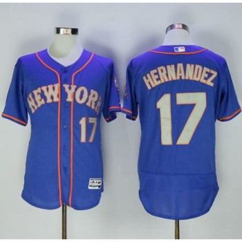 Mets #17 Keith Hernandez Blue(Grey NO.) Flexbase Authentic Collection Stitched MLB Jersey Mets #17 Keith Hernandez Blue(Grey NO.) Flexbase Authentic Collection Stitched MLB Jersey