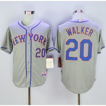 Mets #20 Neil Walker Grey Cool Base Stitched MLB Jersey Mets #20 Neil Walker Grey Cool Base Stitched MLB Jersey
