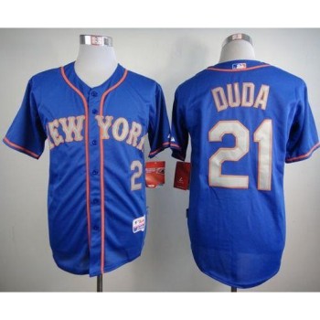 Mets #21 Lucas Duda Blue(Grey NO.) Alternate Road Cool Base Stitched MLB Jersey Mets #21 Lucas Duda Blue(Grey NO.) Alternate Road Cool Base Stitched MLB Jersey