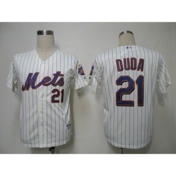Mets #21 Lucas Duda Cream Blue Strip Alternate Cool Base Stitched MLB Jersey Mets #21 Lucas Duda Cream Blue Strip Alternate Cool Base Stitched MLB Jersey