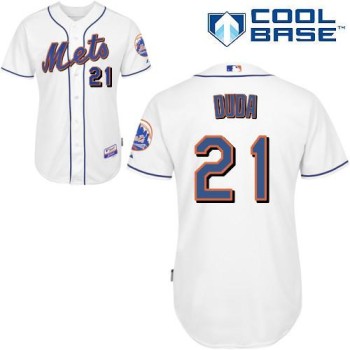 Mets #21 Lucas Duda White Cool Base Stitched MLB Jersey Mets #21 Lucas Duda White Cool Base Stitched MLB Jersey