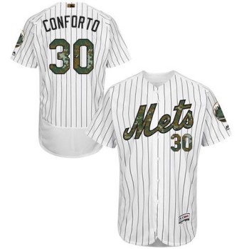 Mets #30 Michael Conforto White(Blue Strip) Flexbase Authentic Collection 2016 Memorial Day Stitched MLB Jersey Mets #30 Michael Conforto White(Blue Strip) Flexbase Authentic Collection 2016 Memorial Day Stitched MLB Jersey
