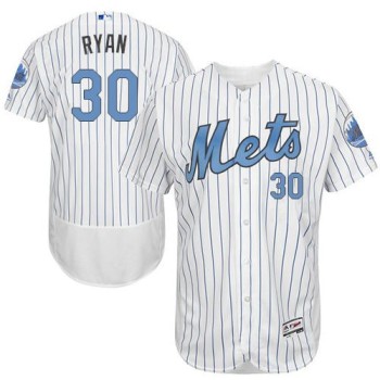 Mets #30 Nolan Ryan White(Blue Strip) Flexbase Authentic Collection 2016 Father's Day Stitched MLB Jersey Mets #30 Nolan Ryan White(Blue Strip) Flexbase Authentic Collection 2016 Father's Day Stitched MLB Jersey