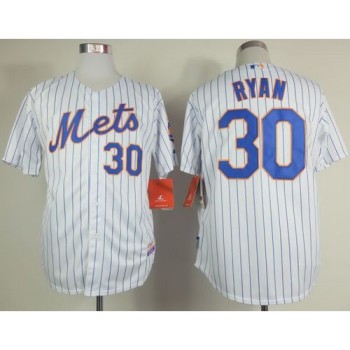 Mets #30 Nolan Ryan White(Blue Strip) Home Cool Base Stitched MLB Jersey Mets #30 Nolan Ryan White(Blue Strip) Home Cool Base Stitched MLB Jersey