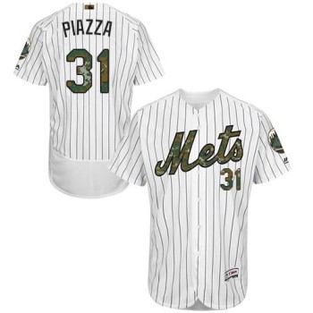 Mets #31 Mike Piazza White(Blue Strip) Flexbase Authentic Collection 2016 Memorial Day Stitched MLB Jersey Mets #31 Mike Piazza White(Blue Strip) Flexbase Authentic Collection 2016 Memorial Day Stitched MLB Jersey