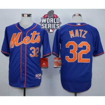 Mets #32 Steven Matz Blue Alternate Home Cool Base W/2015 World Series Patch Stitched MLB Jersey Mets #32 Steven Matz Blue Alternate Home Cool Base W/2015 World Series Patch Stitched MLB Jersey