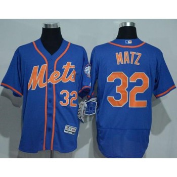 Mets #32 Steven Matz Blue Flexbase Authentic Collection Stitched MLB Jersey Mets #32 Steven Matz Blue Flexbase Authentic Collection Stitched MLB Jersey