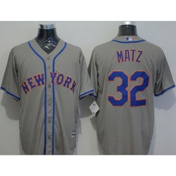 Mets #32 Steven Matz Grey New Cool Base Stitched MLB Jersey Mets #32 Steven Matz Grey New Cool Base Stitched MLB Jersey