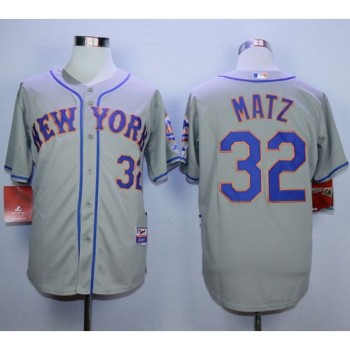 Mets #32 Steven Matz Grey Road Cool Base Stitched MLB Jersey Mets #32 Steven Matz Grey Road Cool Base Stitched MLB Jersey