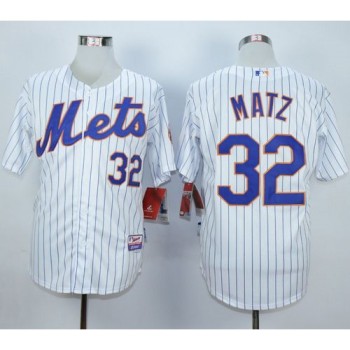 Mets #32 Steven Matz White(Blue Strip) Home Cool Base Stitched MLB Jersey Mets #32 Steven Matz White(Blue Strip) Home Cool Base Stitched MLB Jersey