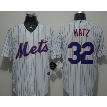 Mets #32 Steven Matz White(Blue Strip) New Cool Base Stitched MLB Jersey Mets #32 Steven Matz White(Blue Strip) New Cool Base Stitched MLB Jersey