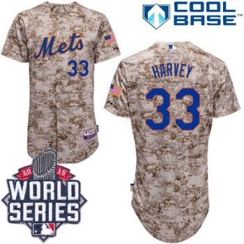 Mets #33 Matt Harvey Alternate Camo Cool Base W/2015 World Series Patch Stitched MLB Jersey Mets #33 Matt Harvey Alternate Camo Cool Base W/2015 World Series Patch Stitched MLB Jersey