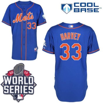 Mets #33 Matt Harvey Blue Alternate Home Cool Base W/2015 World Series Patch Stitched MLB Jersey Mets #33 Matt Harvey Blue Alternate Home Cool Base W/2015 World Series Patch Stitched MLB Jersey