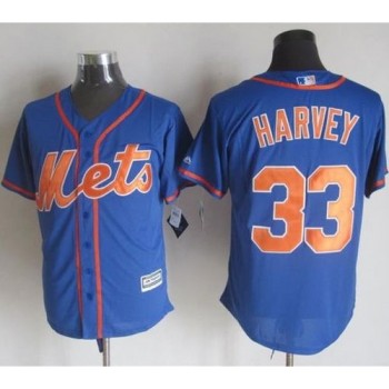 Mets #33 Matt Harvey Blue Alternate Home New Cool Base Stitched MLB Jersey Mets #33 Matt Harvey Blue Alternate Home New Cool Base Stitched MLB Jersey