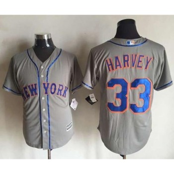 Mets #33 Matt Harvey New Grey Cool Base Stitched MLB Jersey Mets #33 Matt Harvey New Grey Cool Base Stitched MLB Jersey