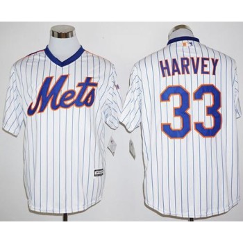 Mets #33 Matt Harvey White(Blue Strip) Cool Base Cooperstown 25TH Stitched MLB Jersey Mets #33 Matt Harvey White(Blue Strip) Cool Base Cooperstown 25TH Stitched MLB Jersey