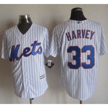 Mets #33 Matt Harvey White(Blue Strip) New Cool Base Stitched MLB Jersey Mets #33 Matt Harvey White(Blue Strip) New Cool Base Stitched MLB Jersey