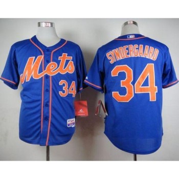 Mets #34 Noah Syndergaard Blue Alternate Home Cool Base Stitched MLB Jersey Mets #34 Noah Syndergaard Blue Alternate Home Cool Base Stitched MLB Jersey