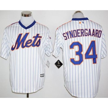 Mets #34 Noah Syndergaard White(Blue Strip) Cool Base Cooperstown 25TH Stitched MLB Jersey Mets #34 Noah Syndergaard White(Blue Strip) Cool Base Cooperstown 25TH Stitched MLB Jersey