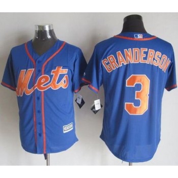Mets #3 Curtis Granderson Blue Alternate Home New Cool Base Stitched MLB Jersey Mets #3 Curtis Granderson Blue Alternate Home New Cool Base Stitched MLB Jersey